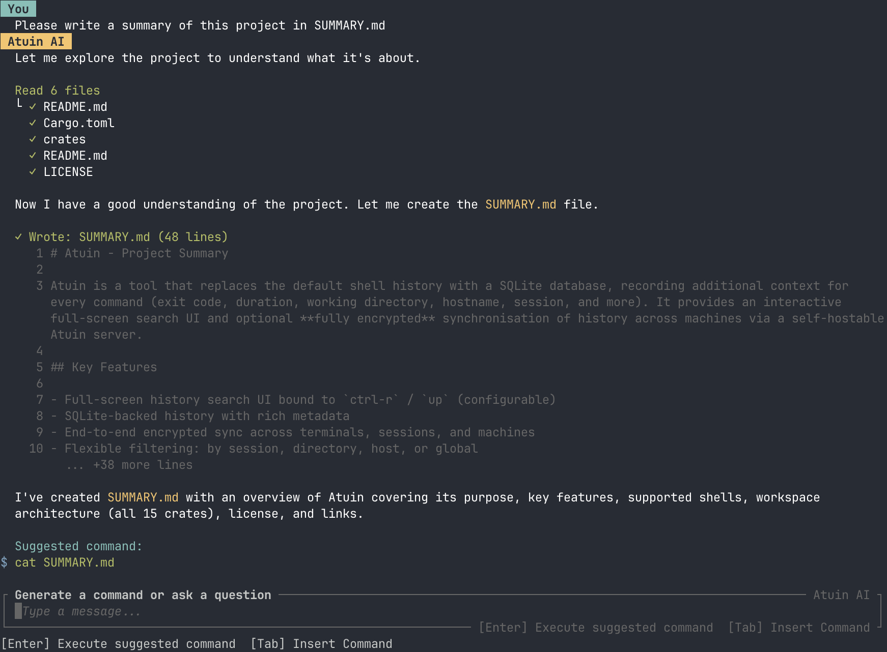 Example of Atuin FS Tools