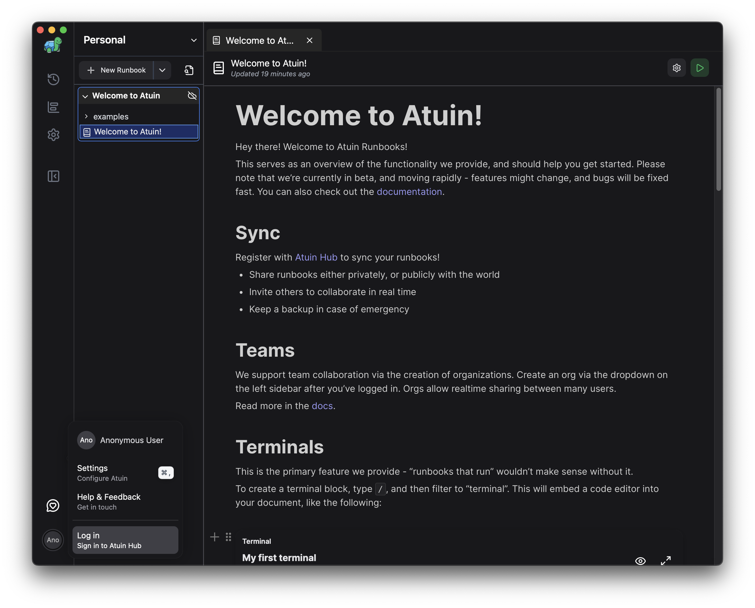 Desktop app login button
