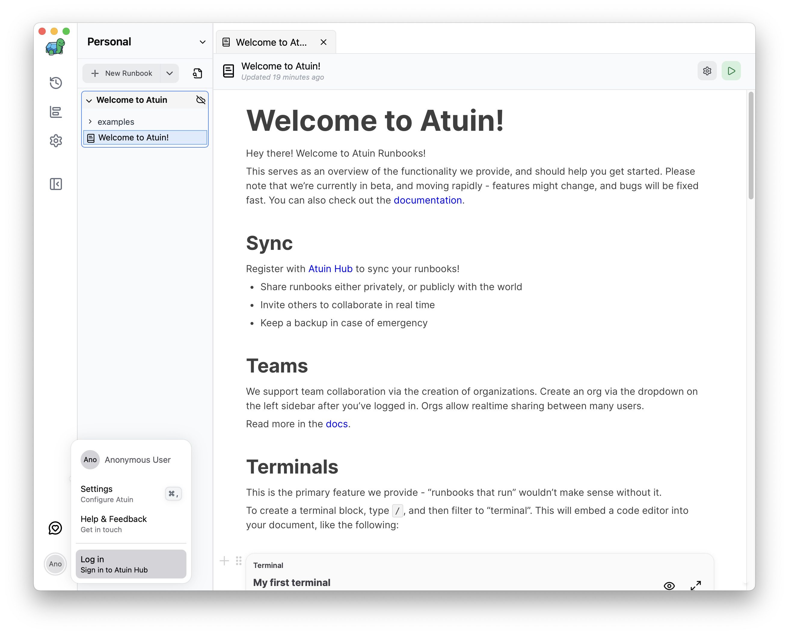 Desktop app login button